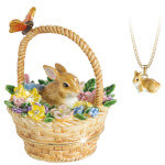Hidden Treasures Secrets Bunny in Basket